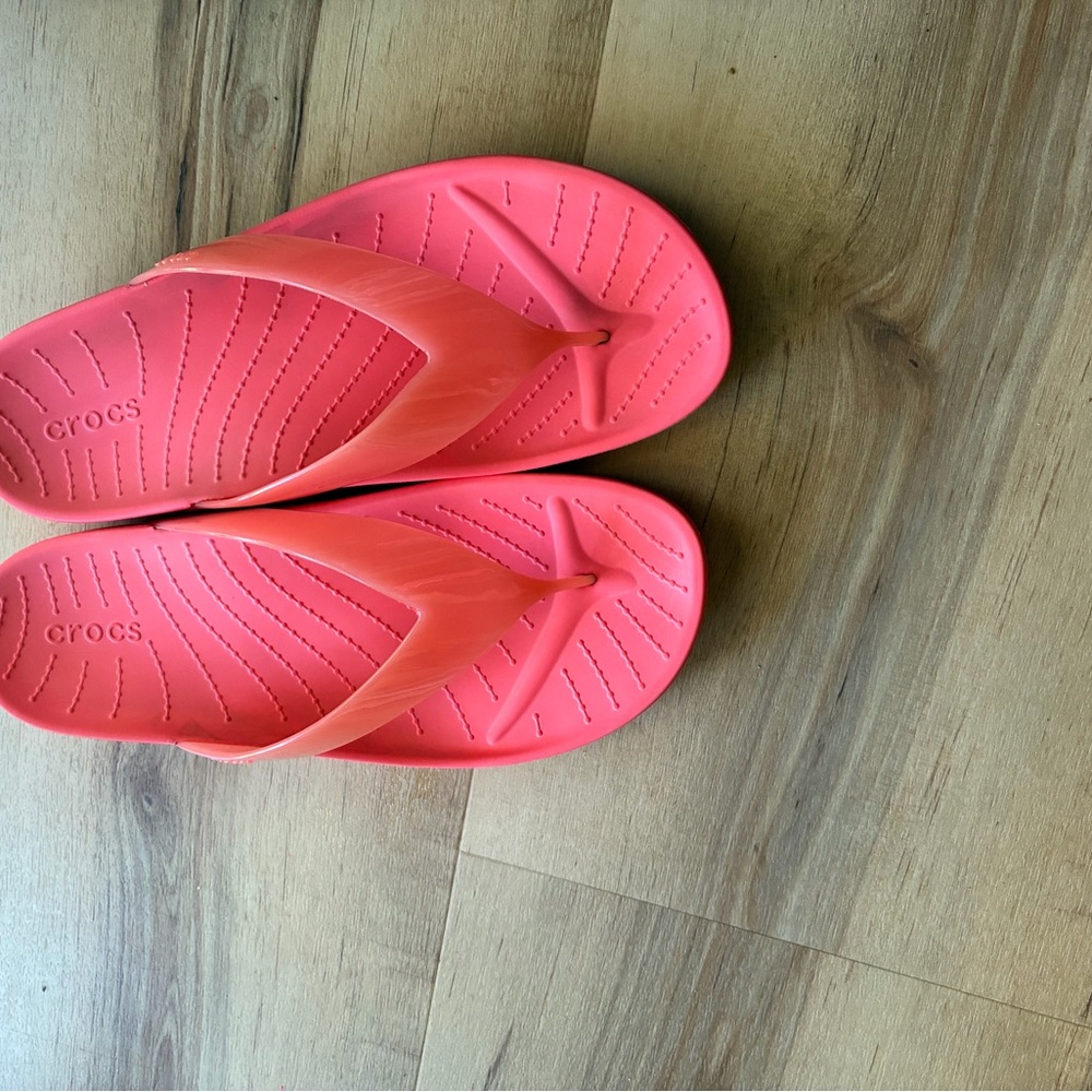 CROCS Splash jelly Women's Flip Flop Sandals neon watermelon